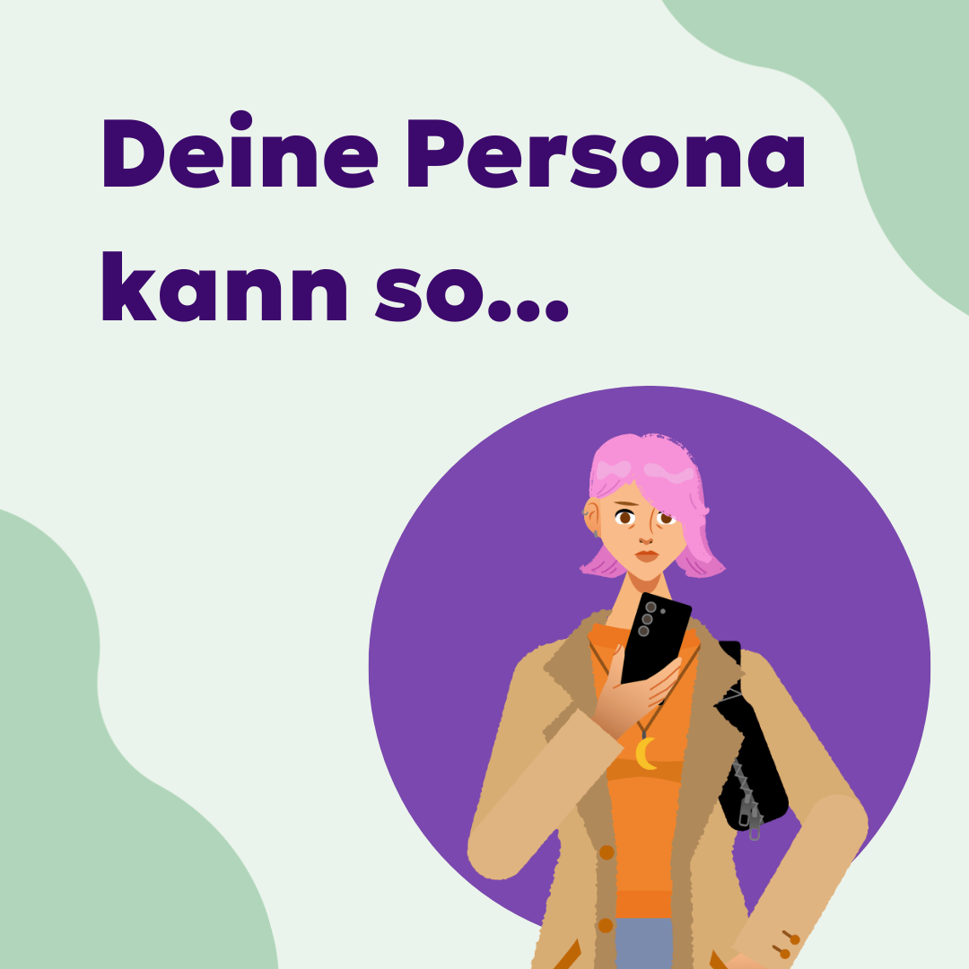 illustrierte Persona gestaltet von erklär's mir