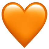 Herz orange Emoji