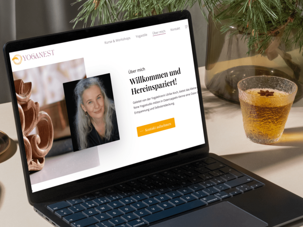 Webdesign und Corporate Design für ein Yoga-Studio SEO-optimierte Yoga-Website mit Kursangeboten und Terminen